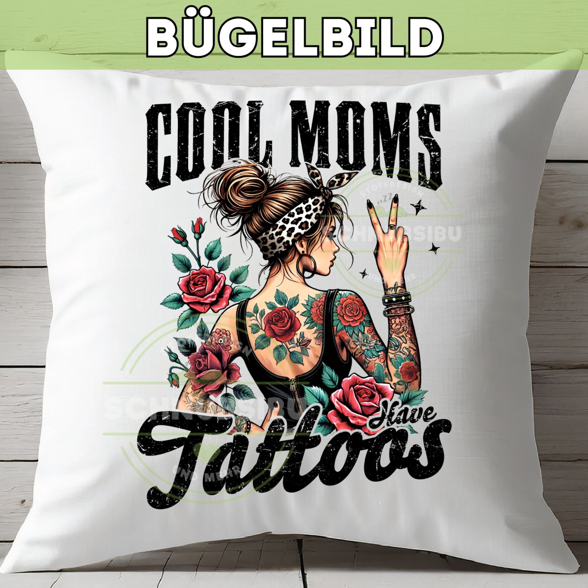 Bügelbild Muttertag - Tattoos